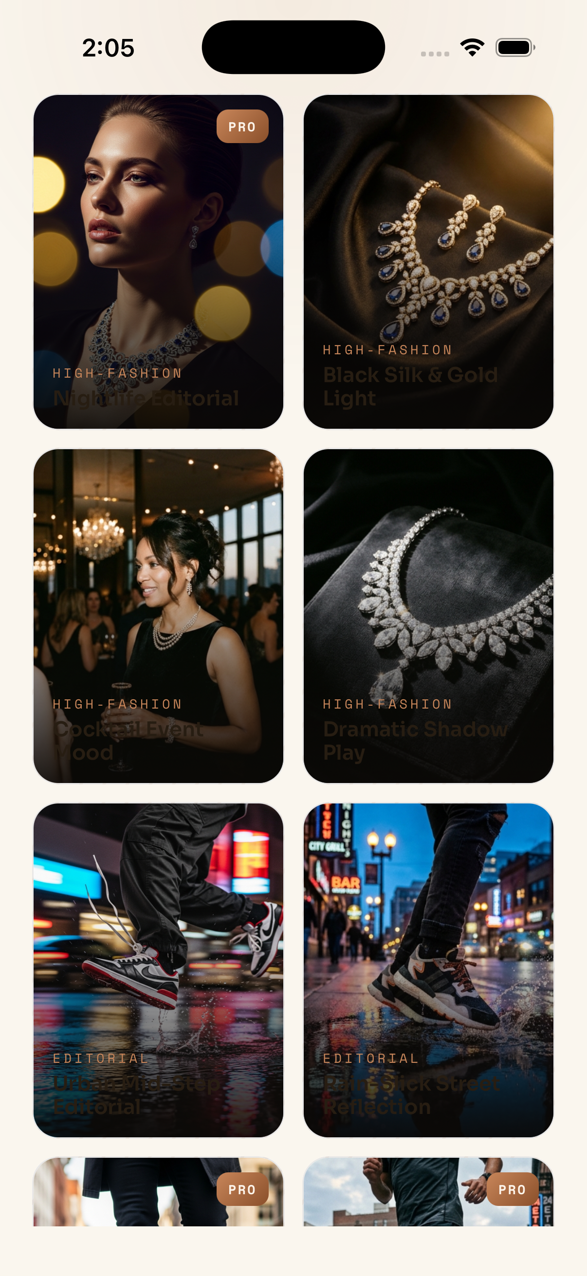High-fashion and editorial templates